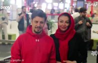 جواد عزتی و همسرش مهلقا باقری جلوی دوربین عکاس ها